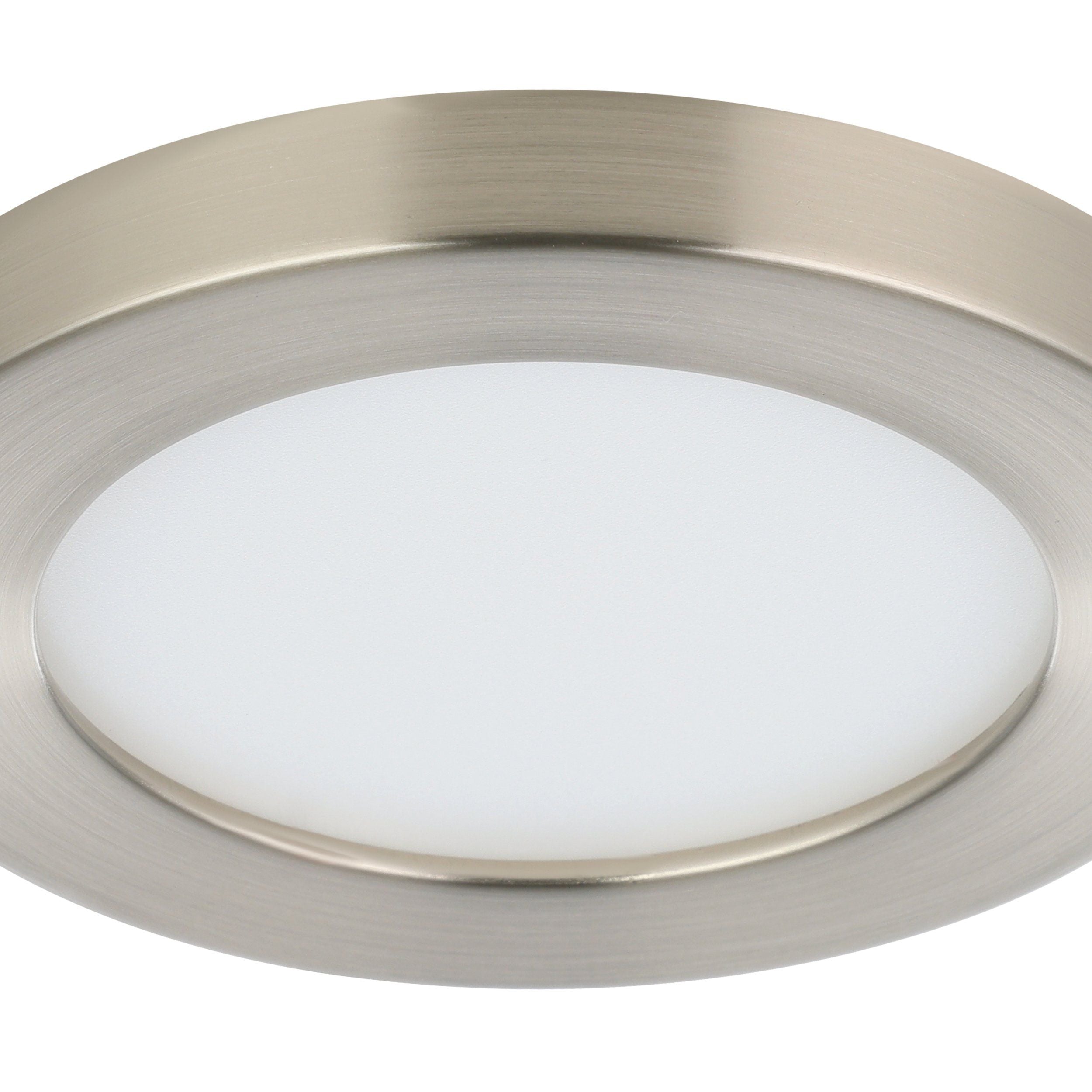 Eglo Fueva Flex Nickel LED Recessed Ceiling Light — additional angle
