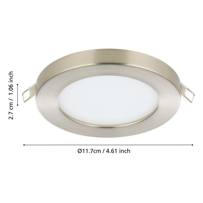 eglo fueva flex nickel led recessed ceiling light kitchen lighting 