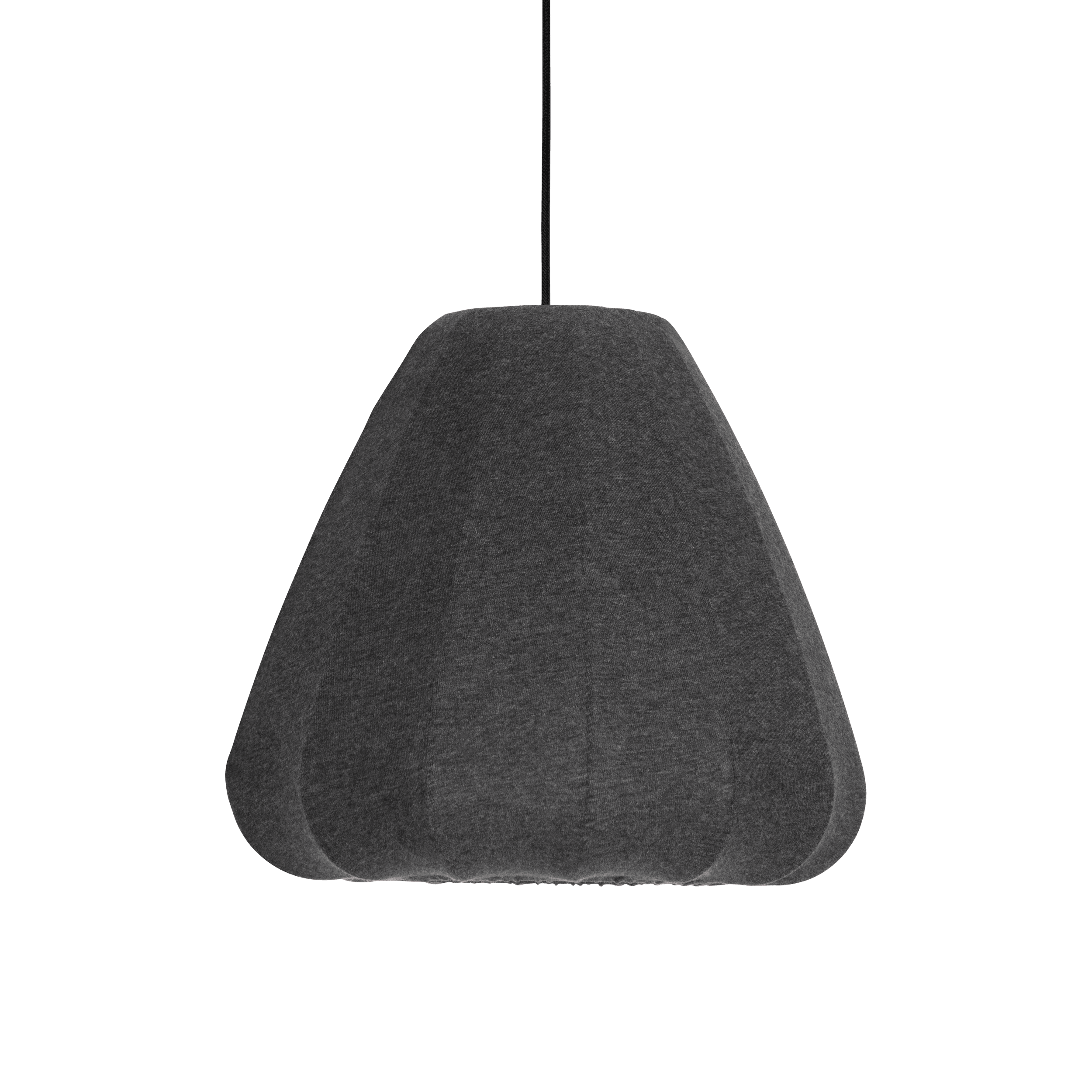 eglo barlaston black grey fabric ceiling pendant living room close up