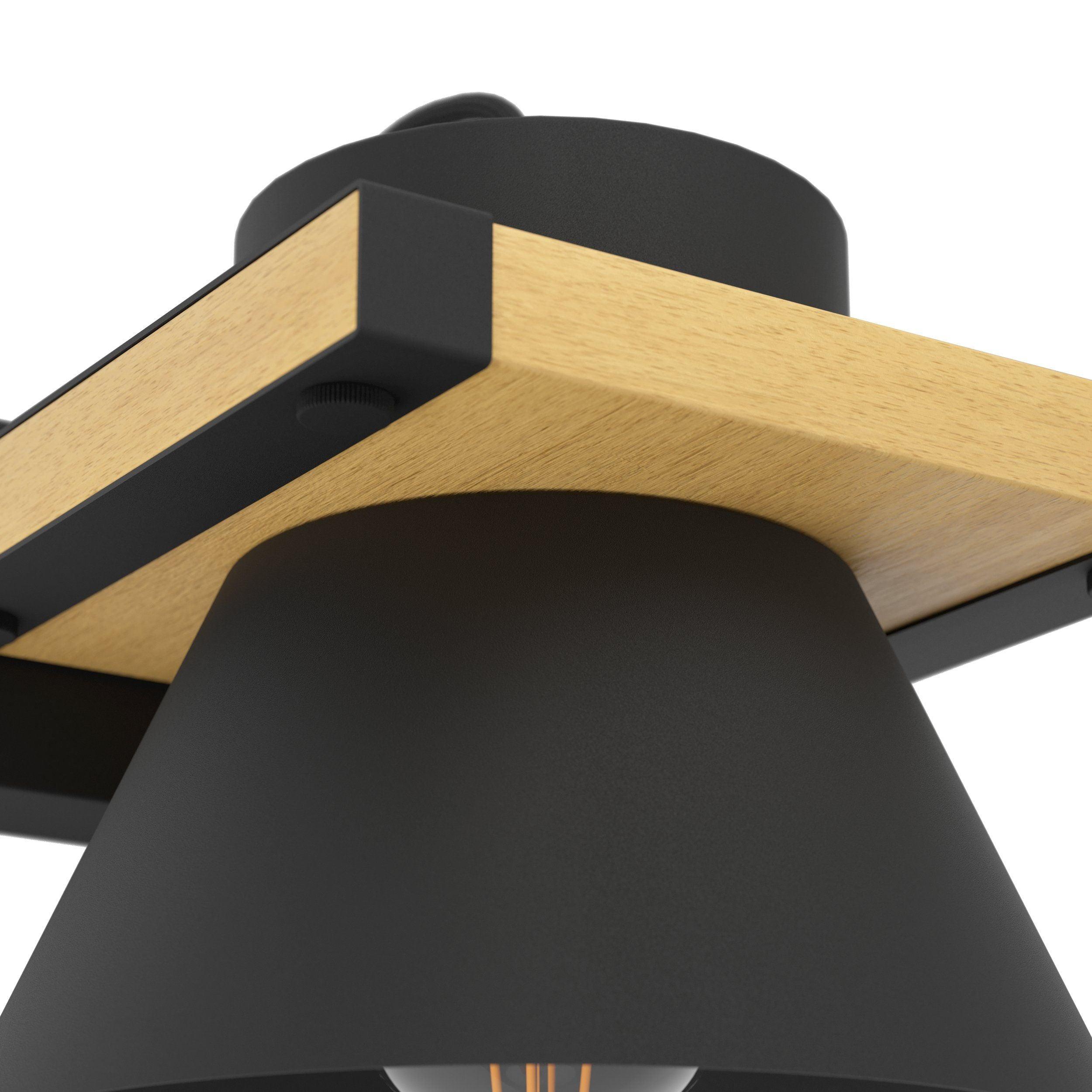 eglo maccles light wood black wall light kitchen lighting 