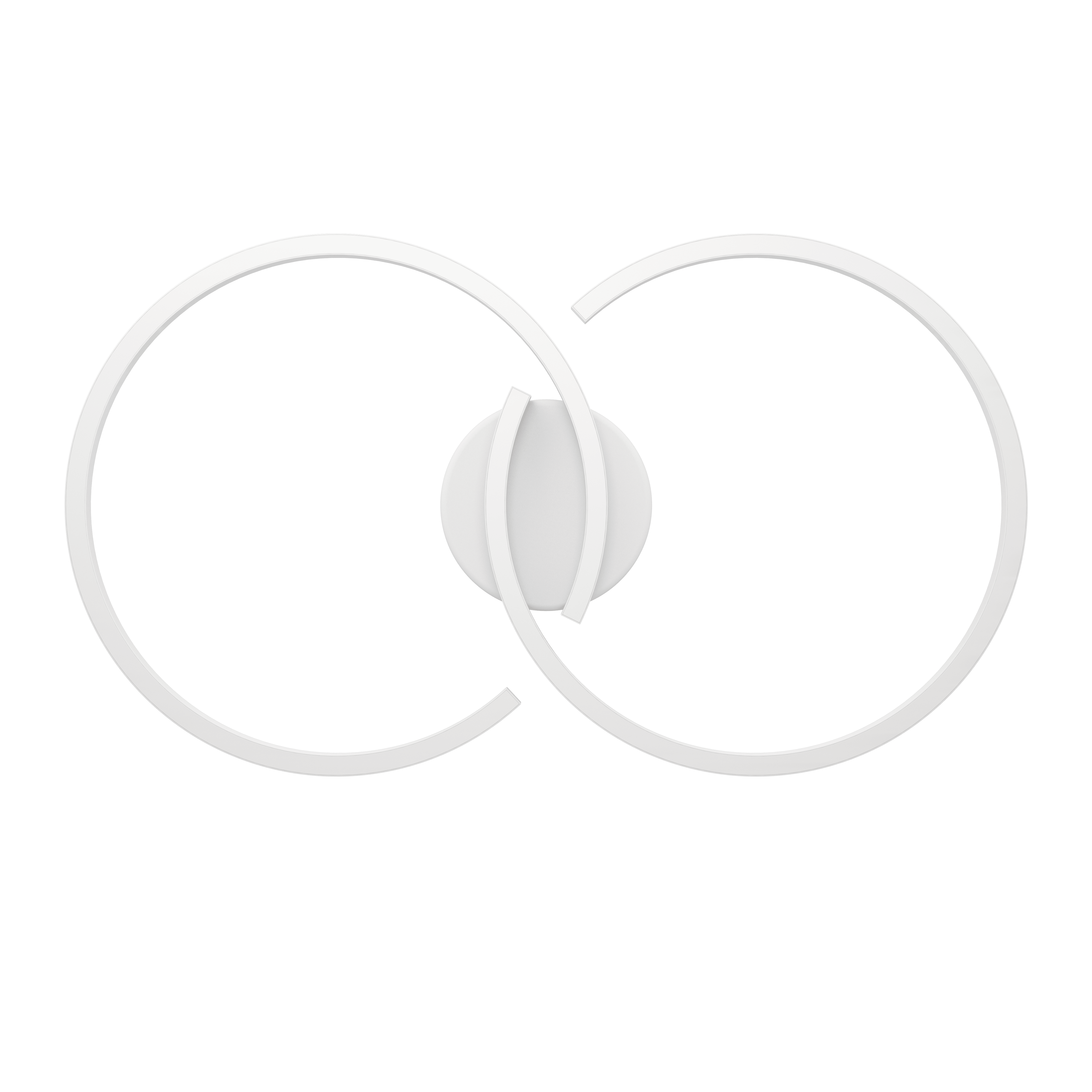 eglo amandolo white led 2 circle design flush ceiling light kitchen lighting 