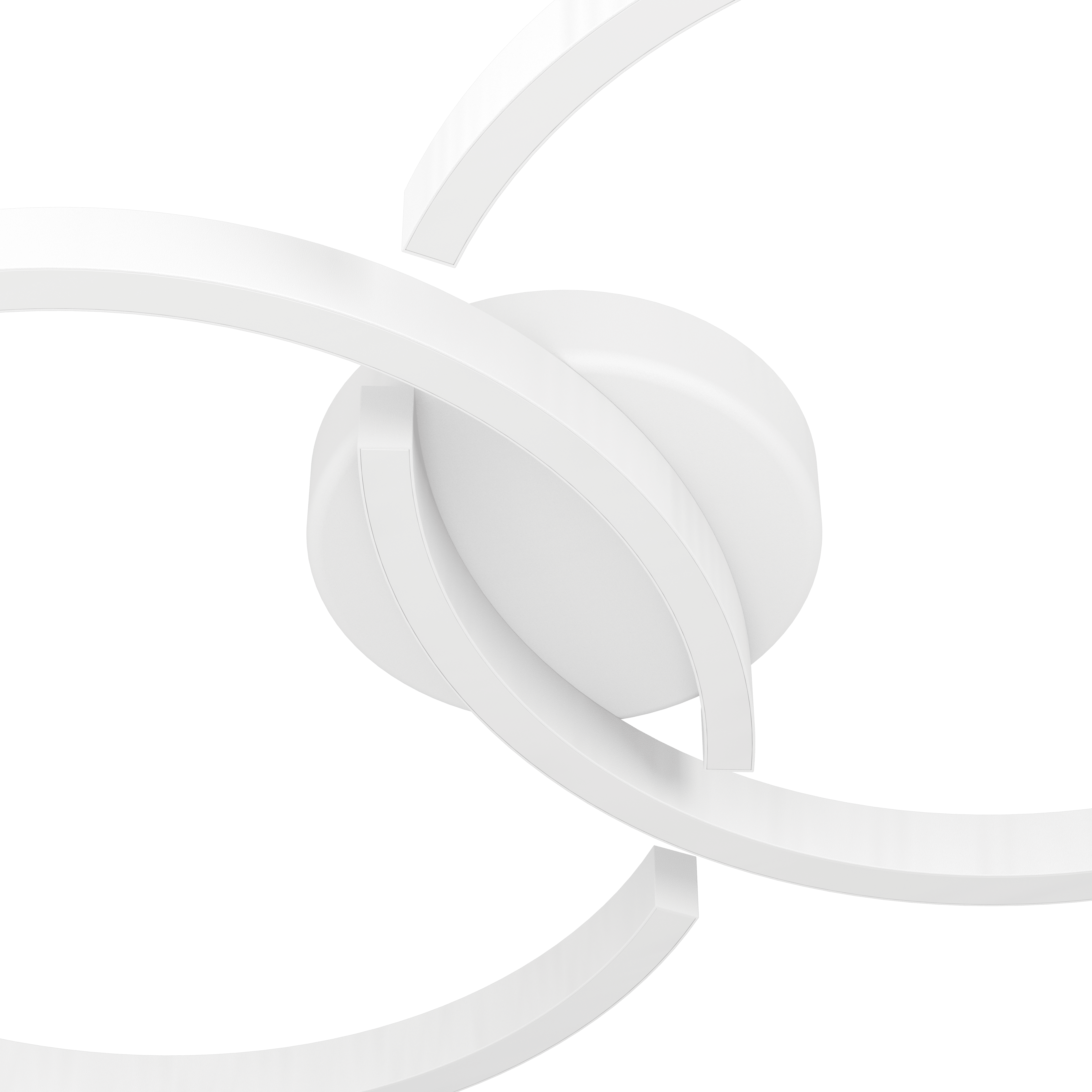 eglo amandolo white led 2 circle design flush ceiling light Kitchen Lighting Close Up