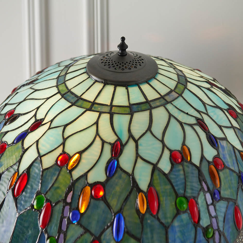 Interiors 1900 Blue Dragonfly Tiffany Floor Lamp