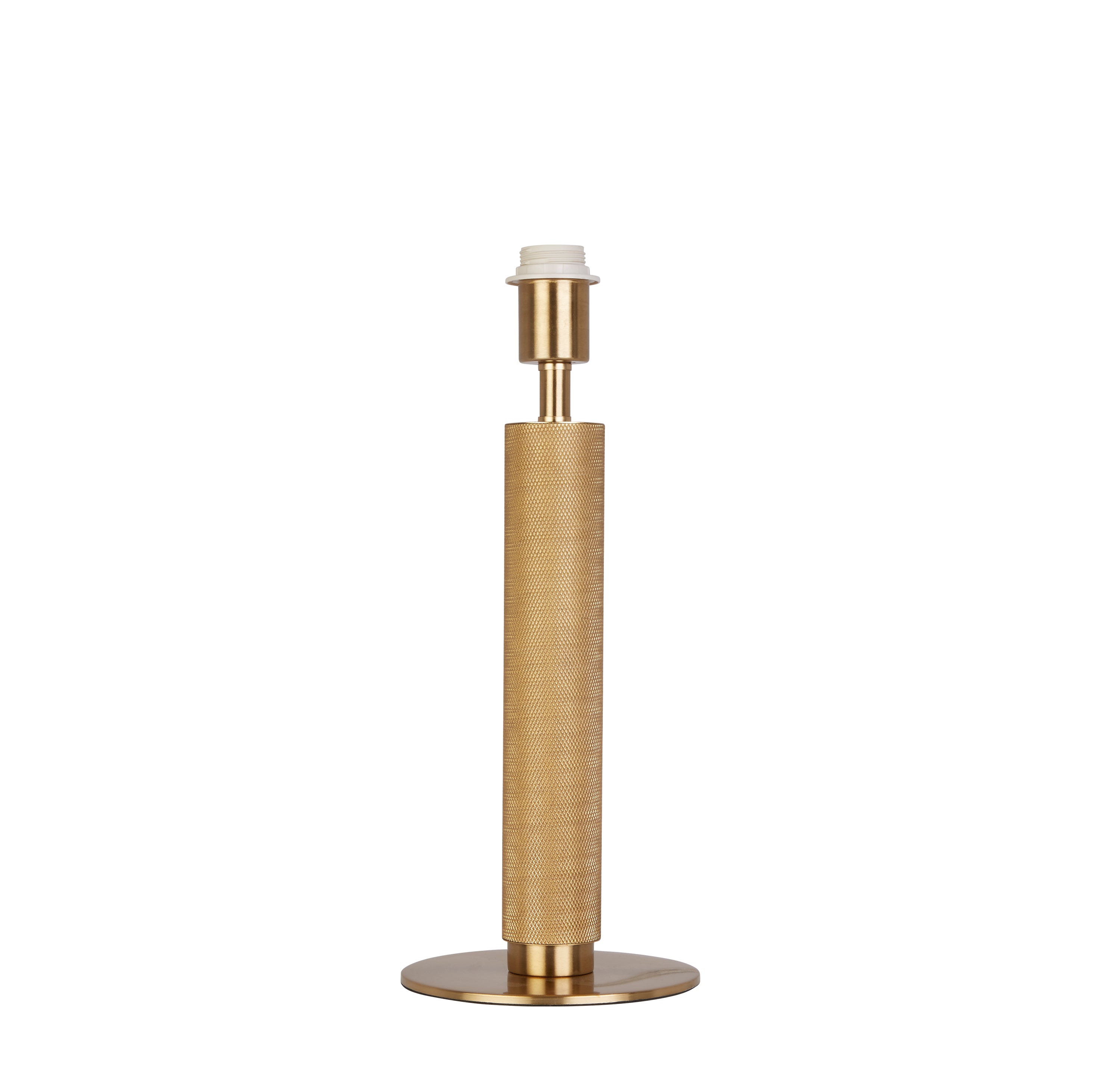 Base Only - London Table Lamp - Knurled Gold Metal