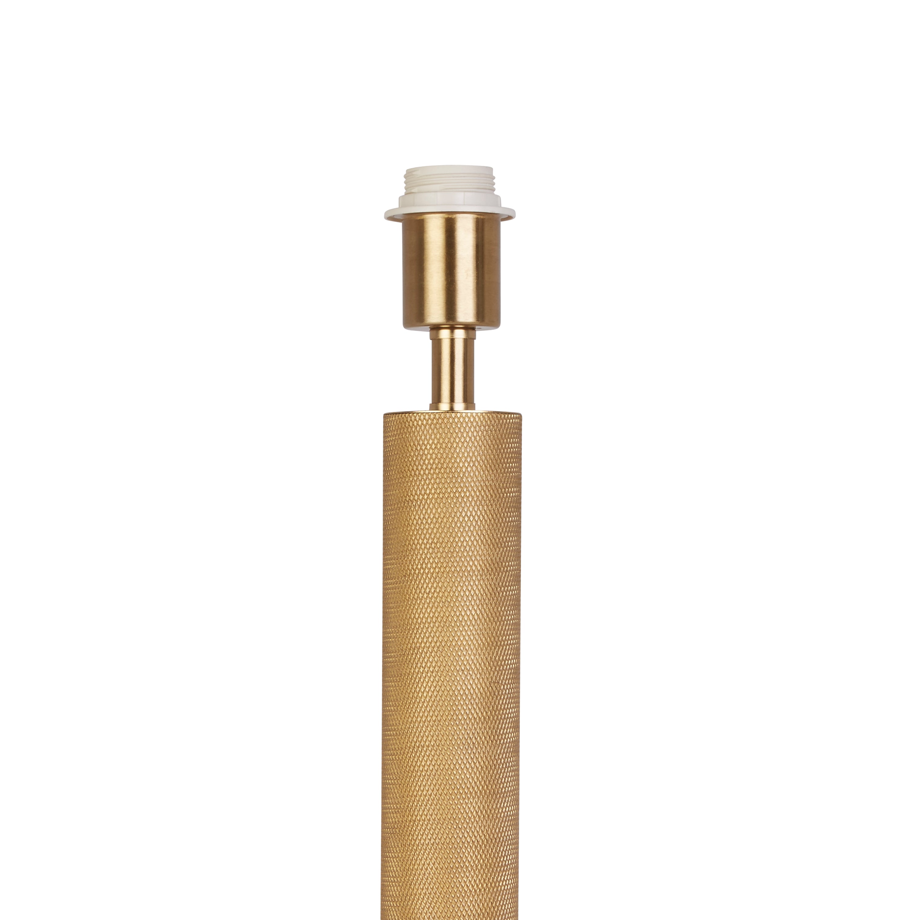 Base Only - London Table Lamp - Knurled Gold Metal