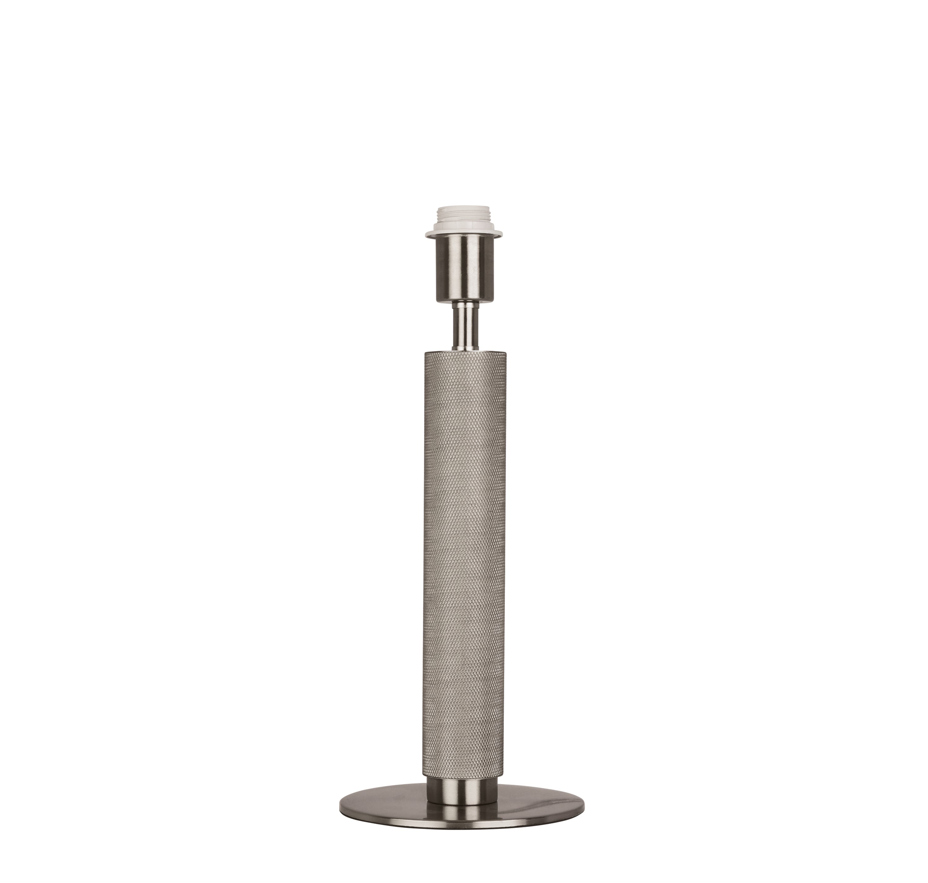 Base Only - London Table Lamp - Knurled Silver