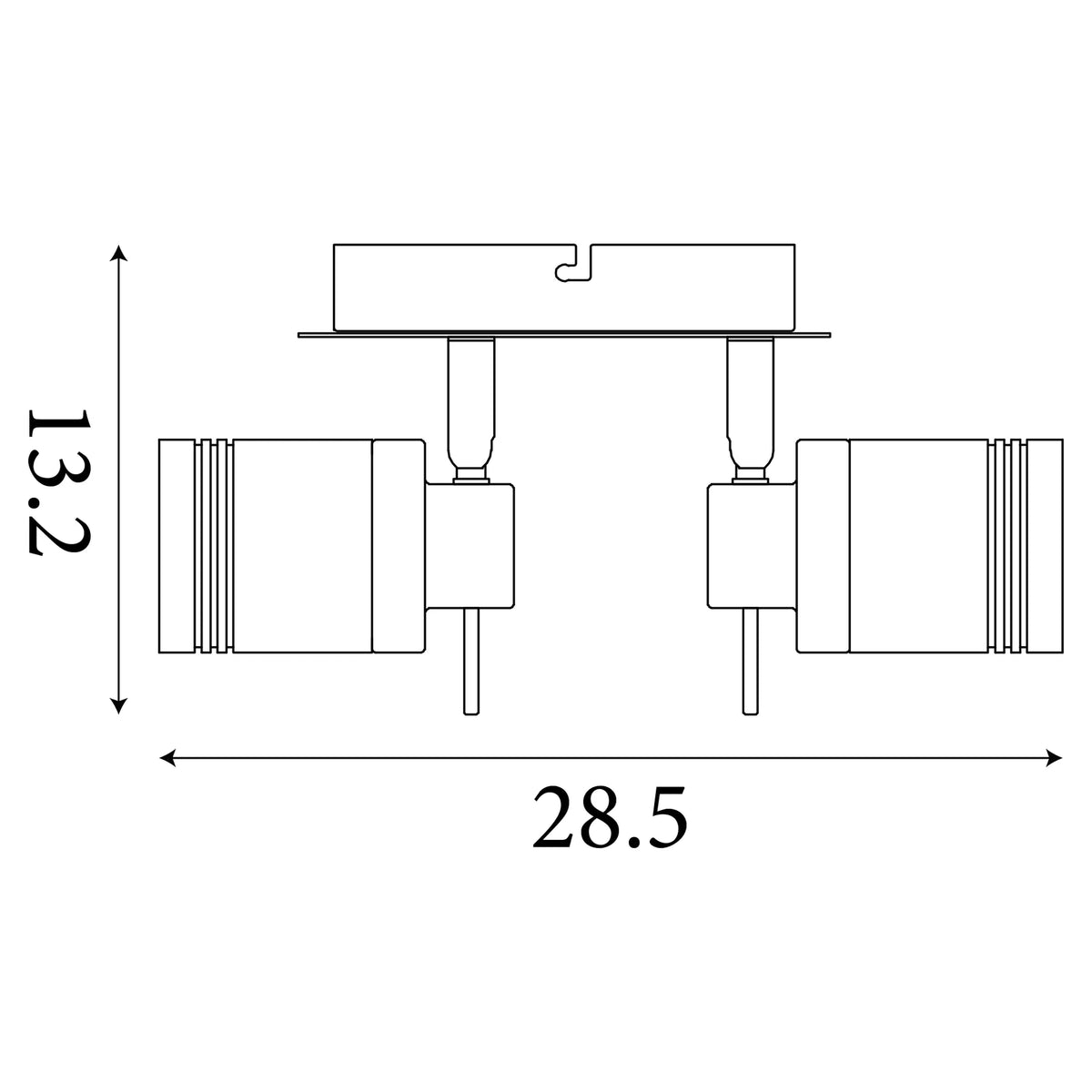 Samson 3 Light Silver Bathroom Flush Ceiling Spotlight-warehouse-180926
