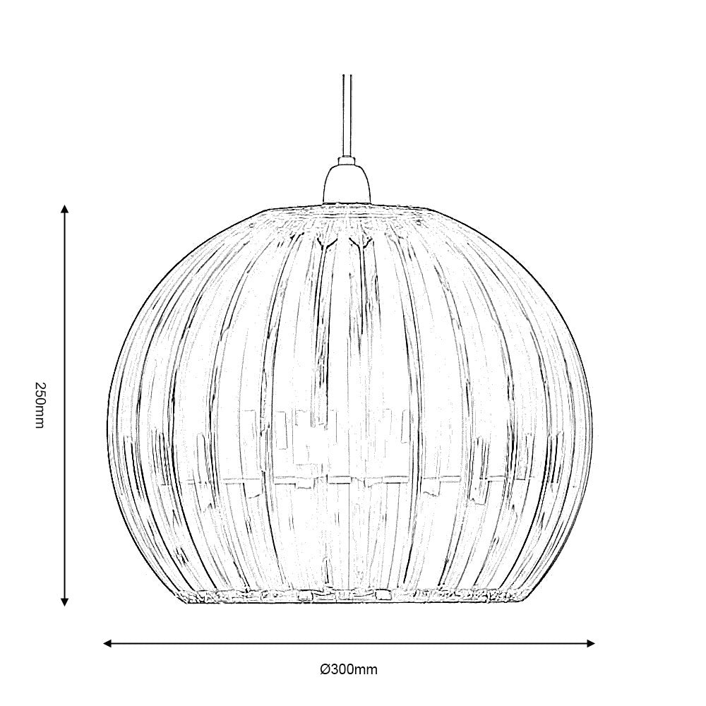 Shimna Smoked Medium Acrylic Non Electric Ceiling Ceiling Lamp Shade — alternate view