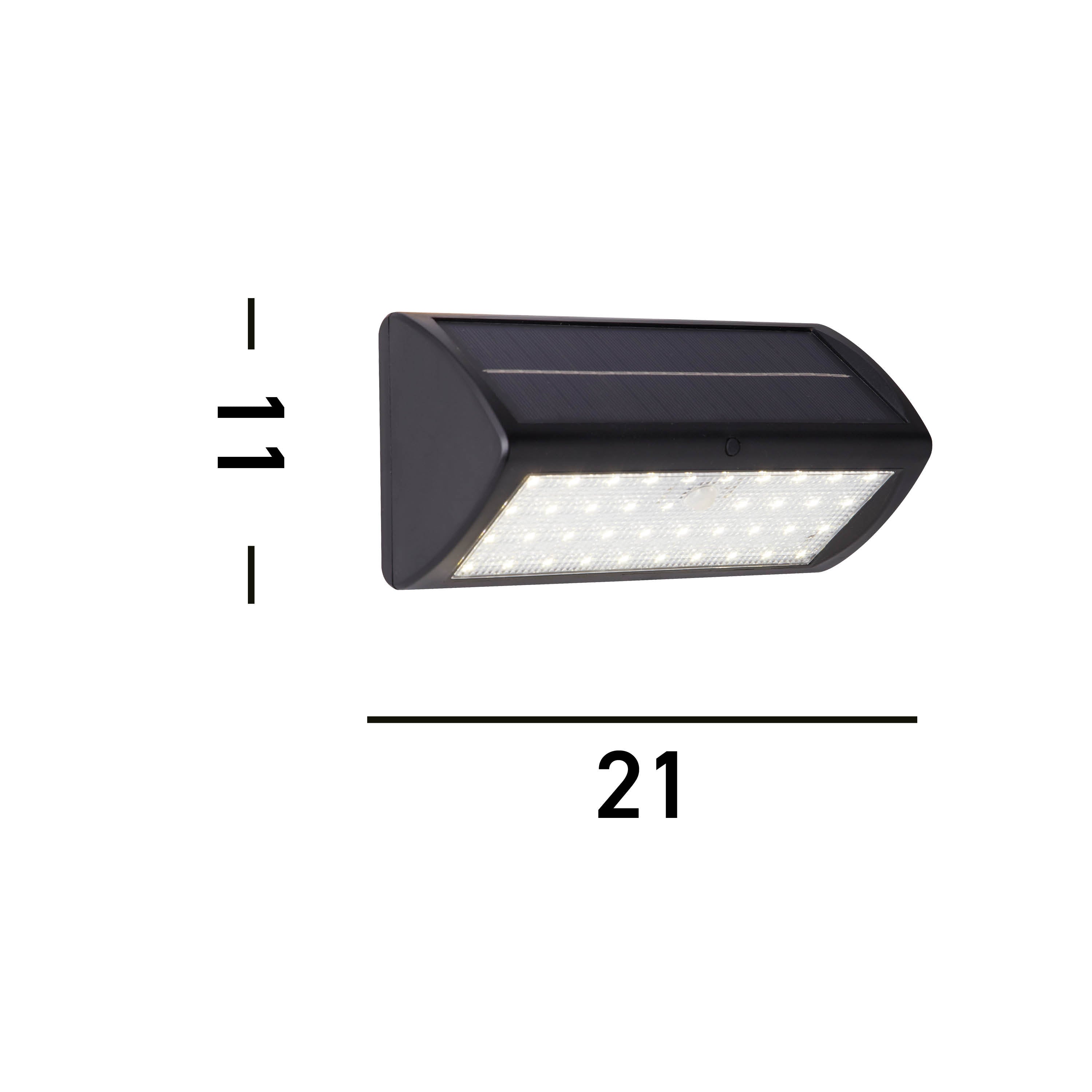 Searchlight Solar Light Grey LED PIR Outdoor Wall Light