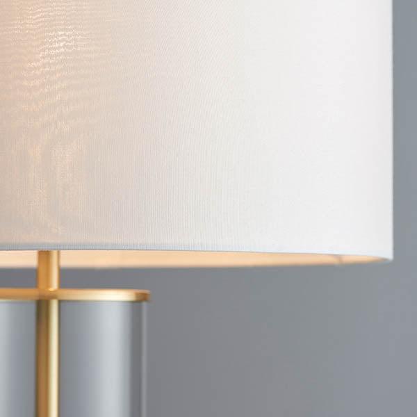 Endon Lessina Touch Gold & Glass Bedrooom Lamp With White Shade-warehouse-091026