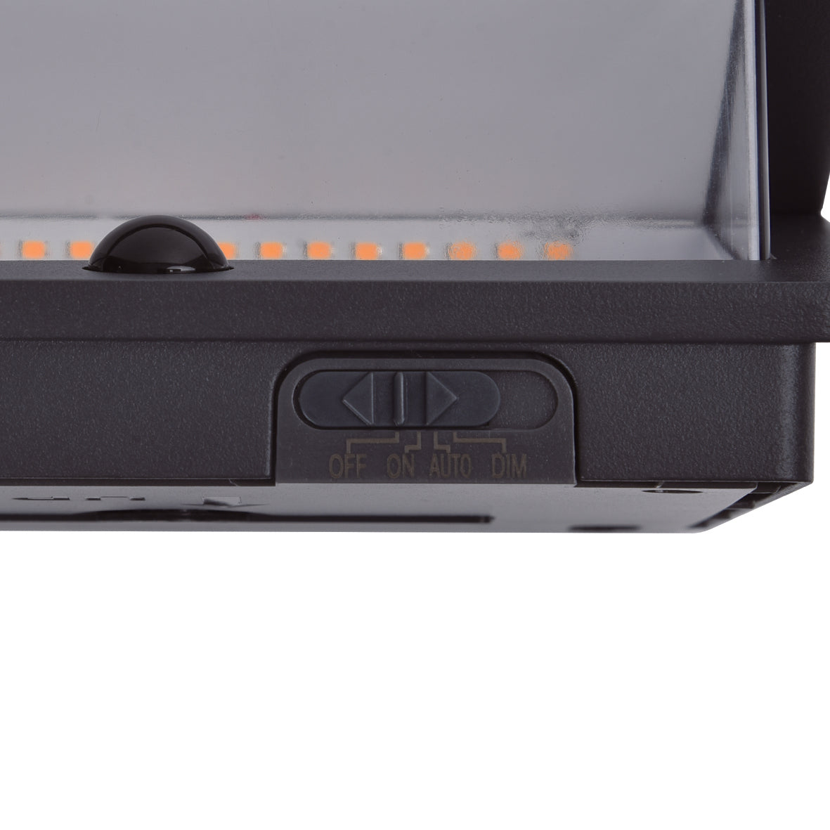 Lutec Aleta PIR Outdoor LED Solar Up & Down Wall Light - Dark Grey