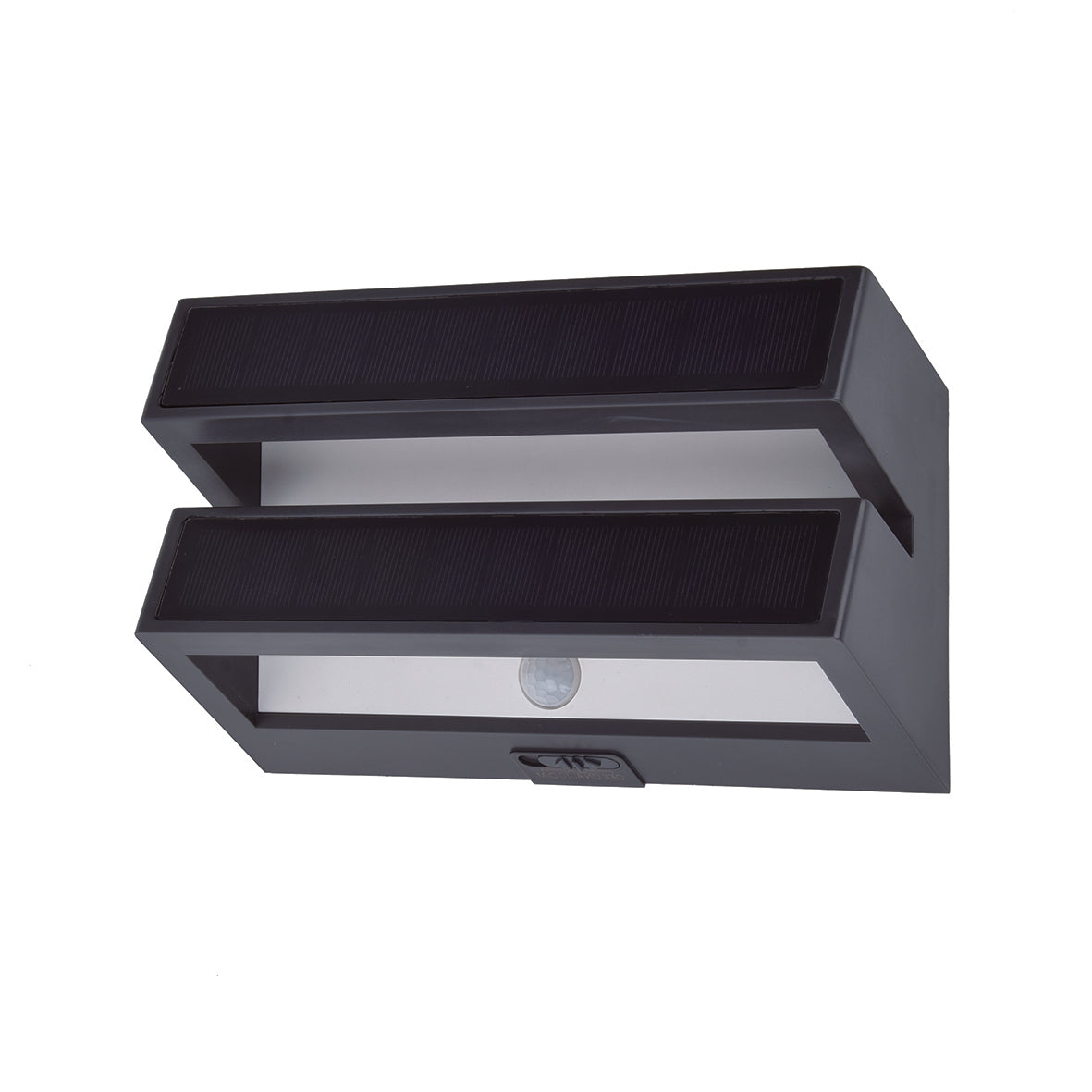 Lutec Barlo PIR Outdoor LED Solar Wall Light - Dark Grey