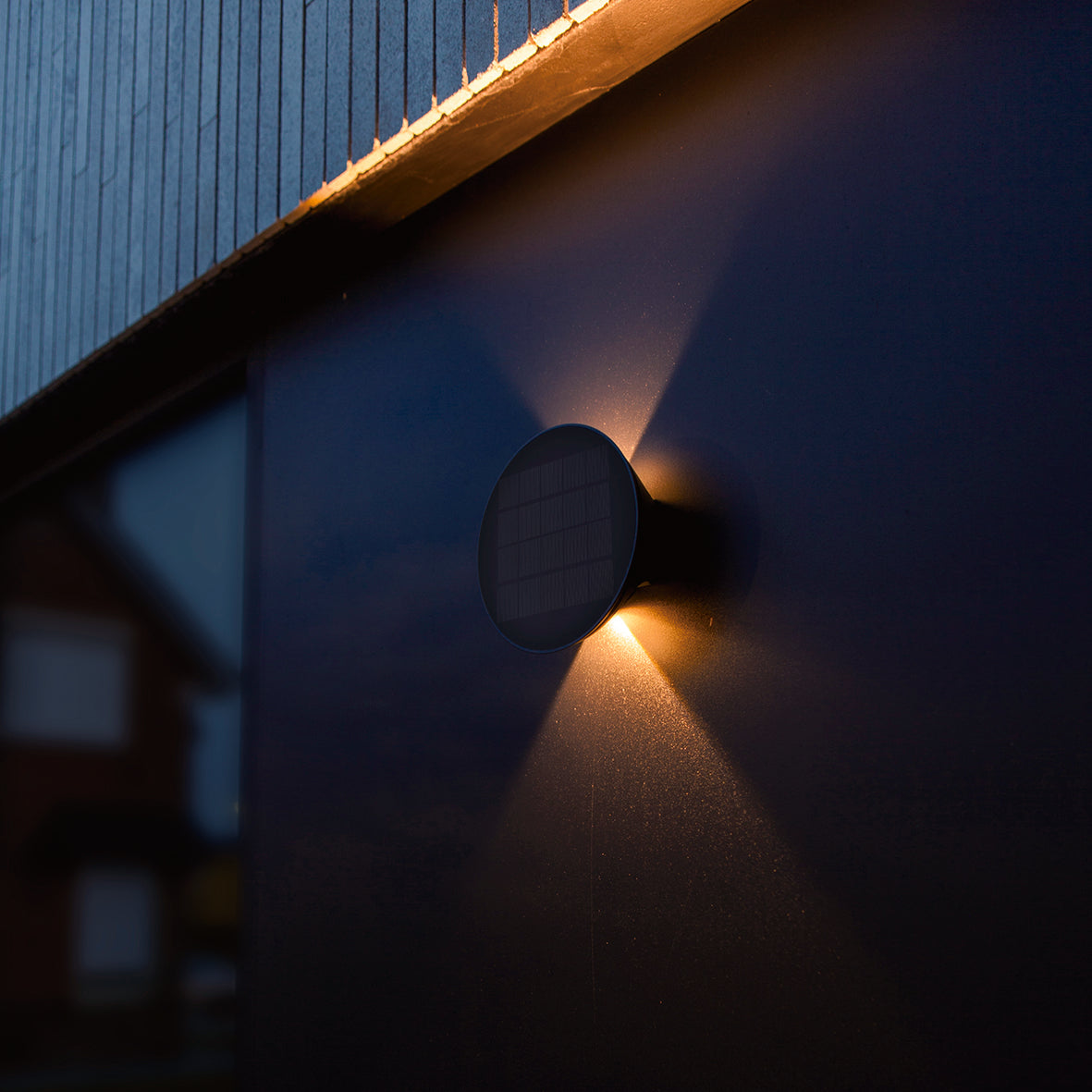 Lutec Belka LED Solar Grey Wall Light