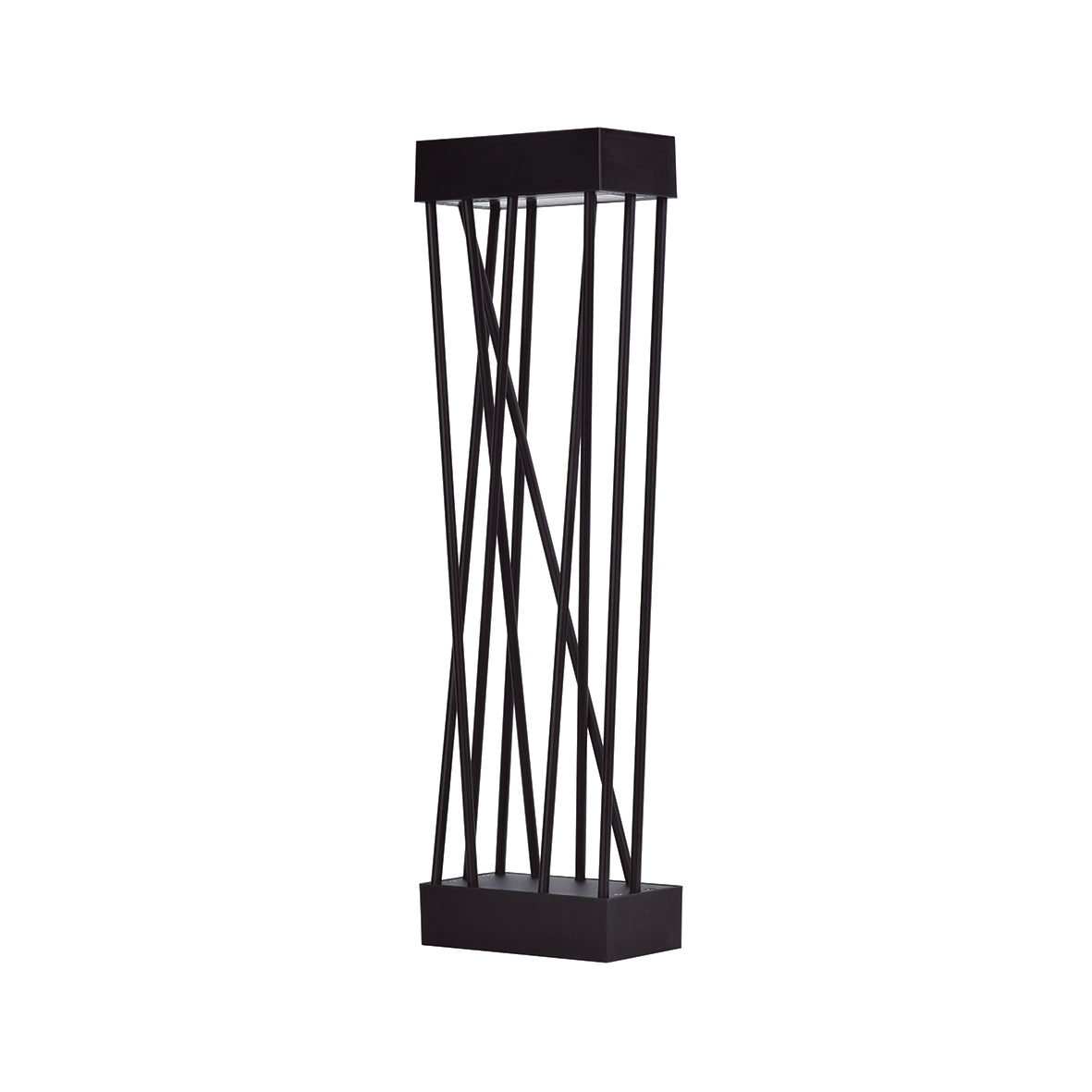 Lutec Spido Solar Integrated LED Black Bollard - With Spike