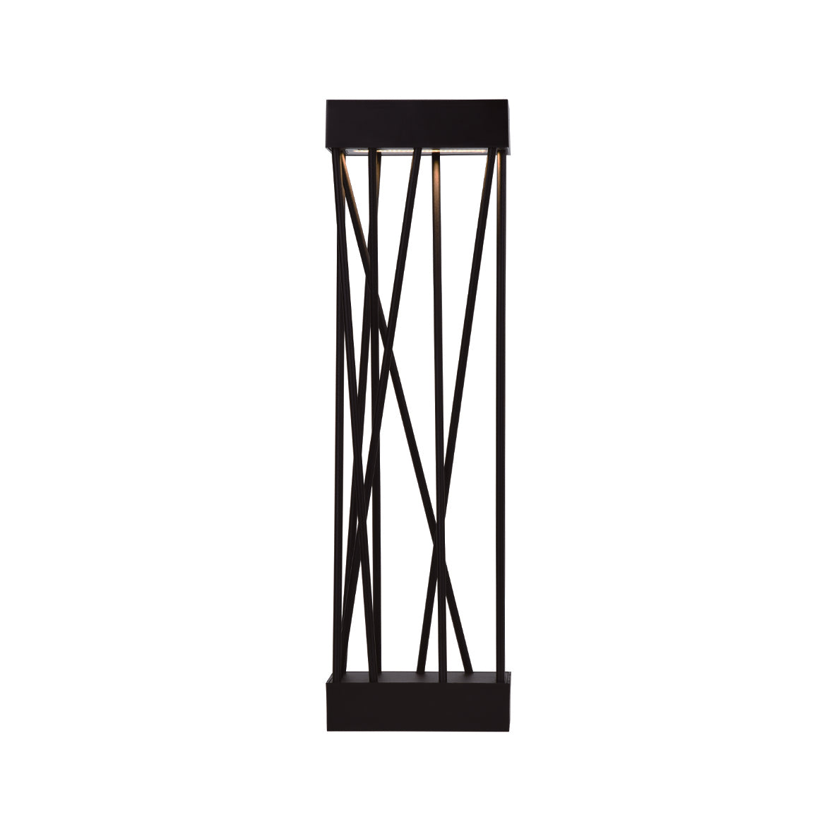 Lutec Spido Solar Integrated LED Black Bollard - With Spike