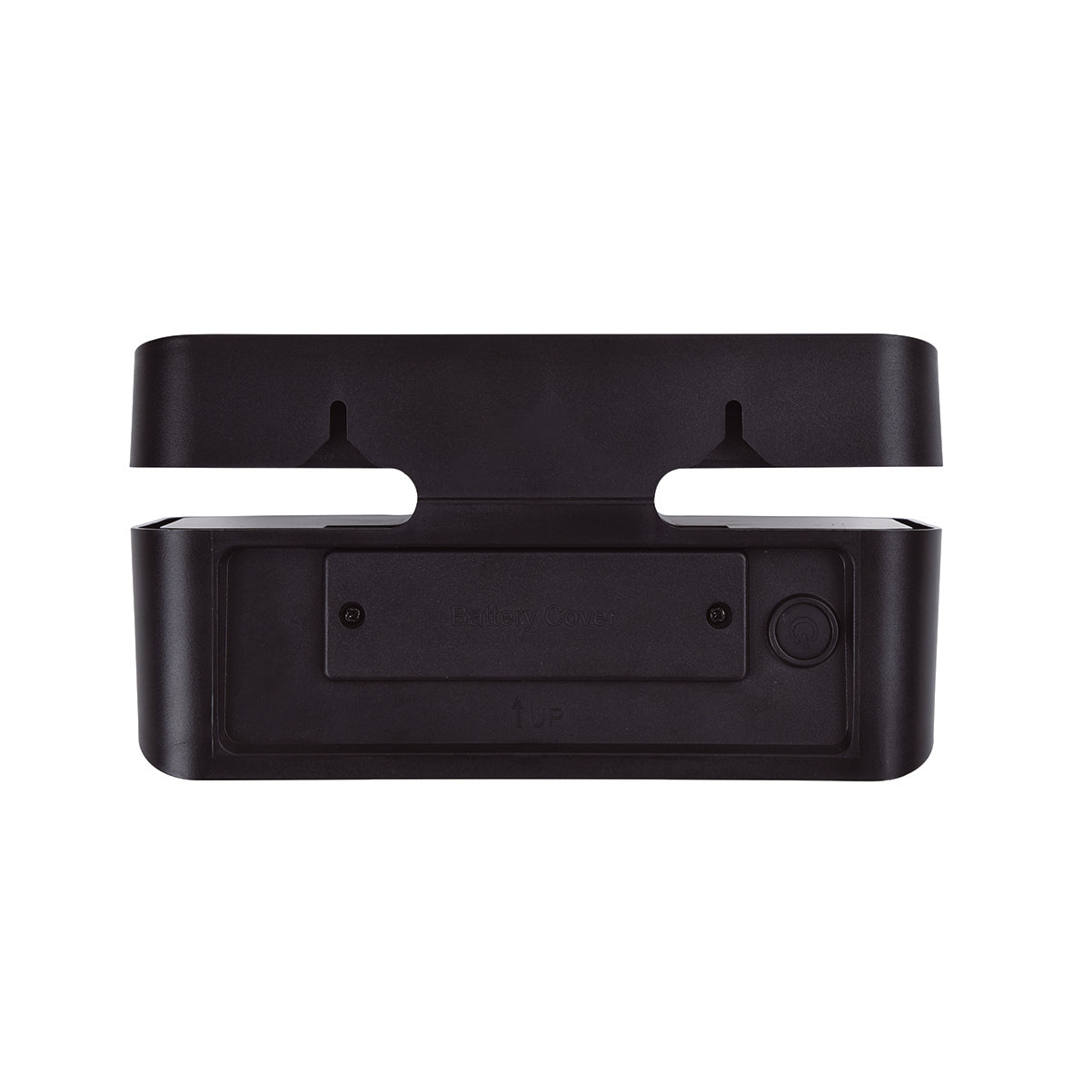 Lutec Aero PIR Outdoor LED Solar Wall Light - Black