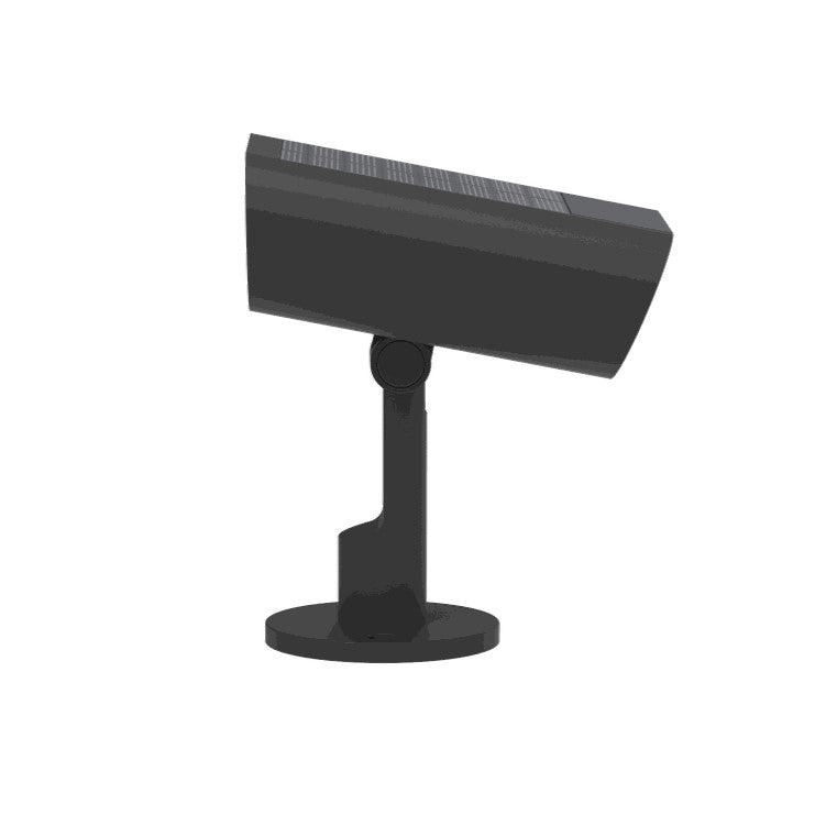 Lutec Bingo Solar LED Black Outdoor Wall Light with Spike