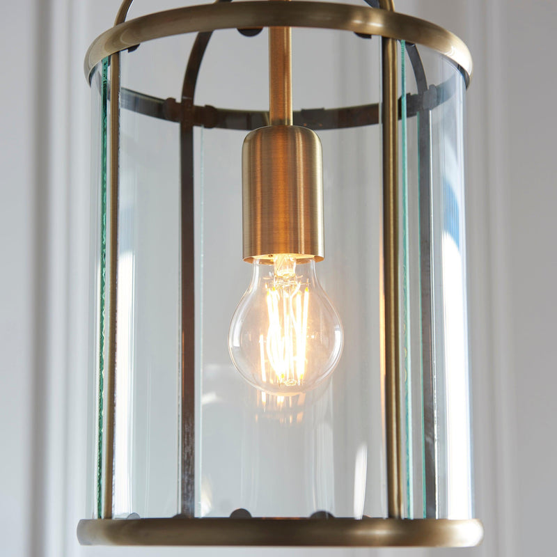 Endon Lambeth Brass Ceiling Lantern 1 Light 69454 - detail image