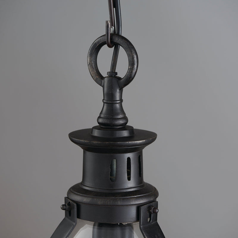 Endon Storni 210MM Aged Bronze Ceiling Lantern 1 Light 69765 - fixing detail