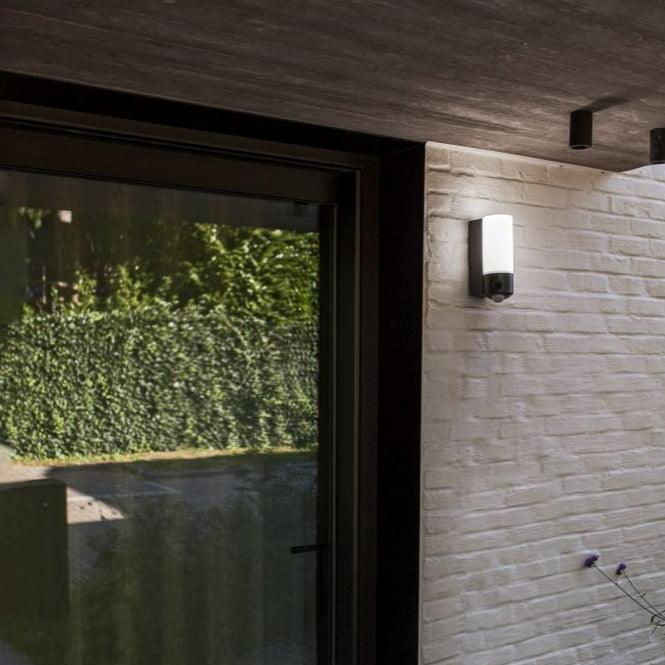 Lutec Pollux Outdoor LED Wall Light With Security Camera & Pir Sensor 5196004118 fixed to an outside wall