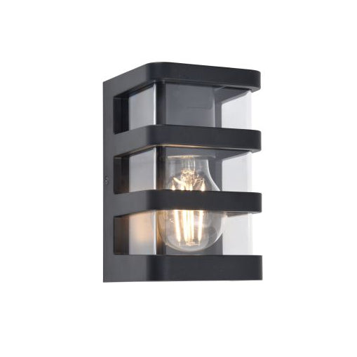Lutec Dalton Black Outdoor Wall Washer Light – IP44