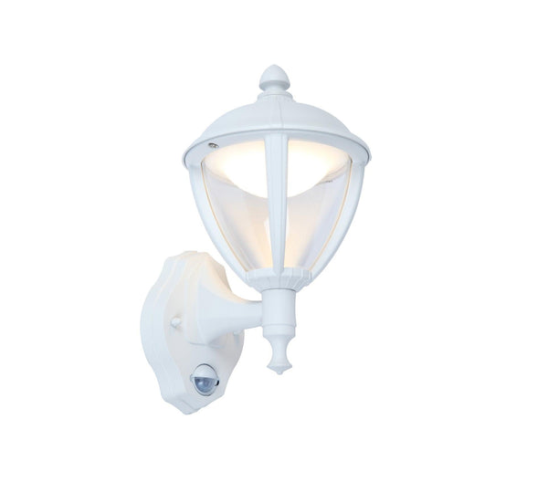 Lutec Unite PIR Integrated LED Outdoor Wall Light - White 5260103030