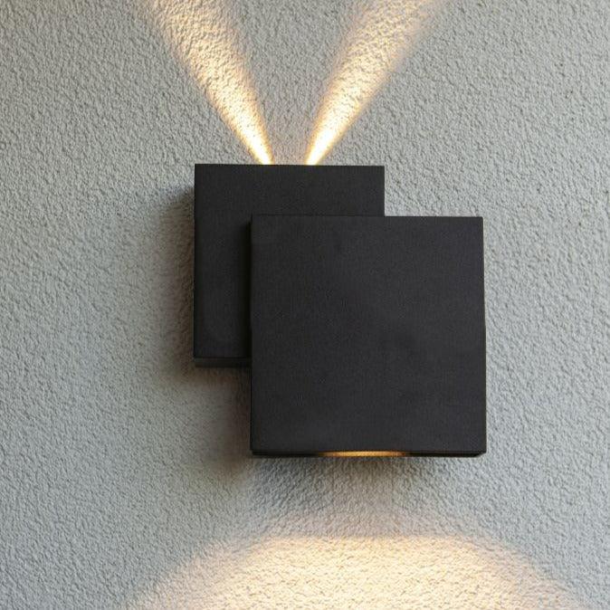 Lutec Rialto LED Outdoor Wall Light - Matt Black 5287901012 detail 2