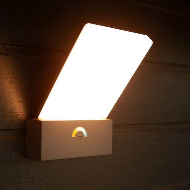 Lutec Outdoor Adjustable LED Wall Light 5289001118 Lit