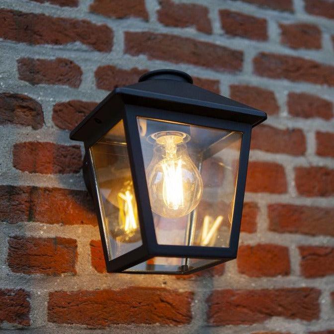 Lutec Zago Outdoor Wall Light - Black-OPEN-BOX-50-040626