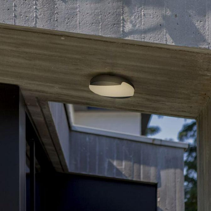Lutec Sweep Outdoor LED Wall or Ceiling - Dark Grey 6303401118