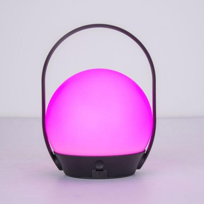 Lutec Cardi Portable Indoor and Outdoor Lamp In Black 6501702330 Purple Light