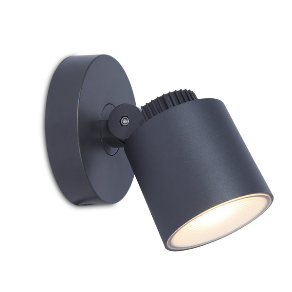 Lutec Explorer Outdoor LED Wall Light In Dark Grey 6609202118