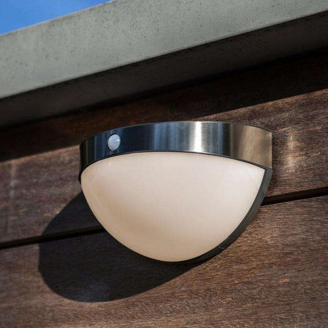 Lutec Bubble Outdoor Silver LED Solar Light - Motion Sensor 6908701001