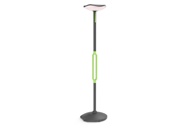 Lutec Poppy Grey Outdoor LED Solar Post Light With Bluetooth Speaker 6910802335