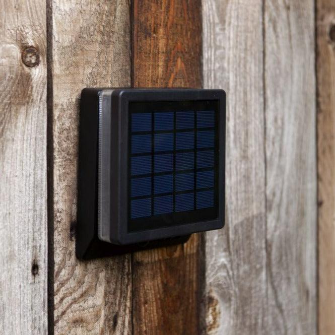 Lutec Moze Smart Solar Black LED Wall Light With PIR6943101012 closed