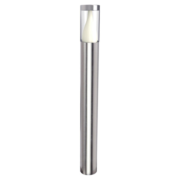 Lutec Outdoor Silver LED Bollard Pathway Light In Stainless Steel 7008201001