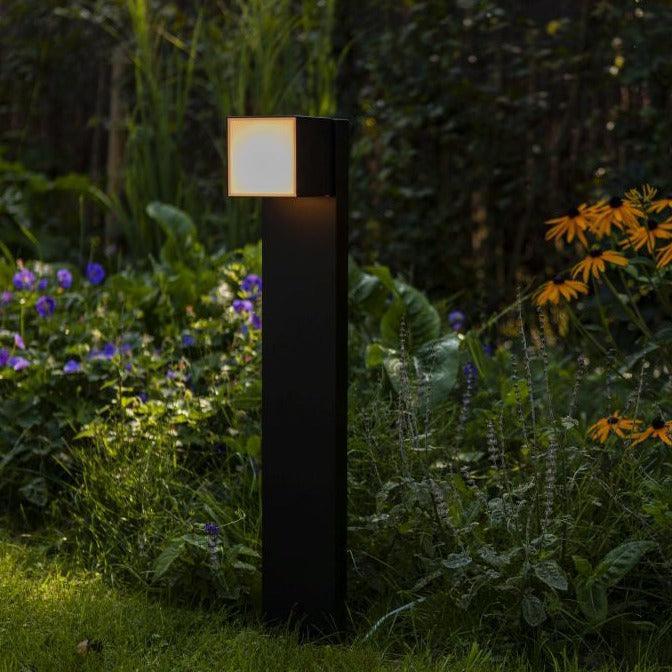 Lutec Cuba Black Outdoor LED Bollard Pathway Light 7193802012