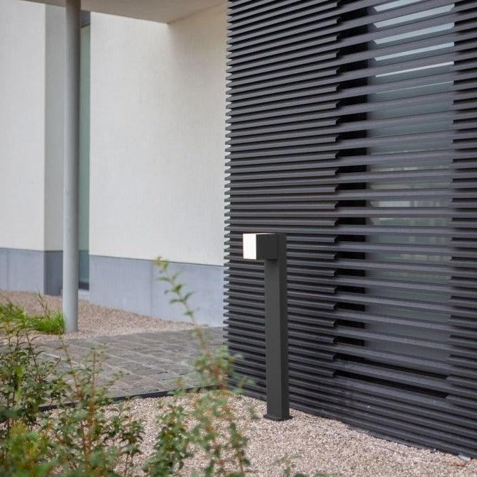 Lutec Cuba Black Outdoor LED Bollard Pathway Light 7193802012