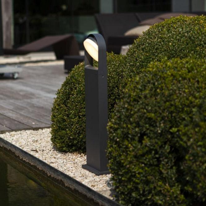Lutec Fele Outdoor LED Bollard Light - Grey 7196301118