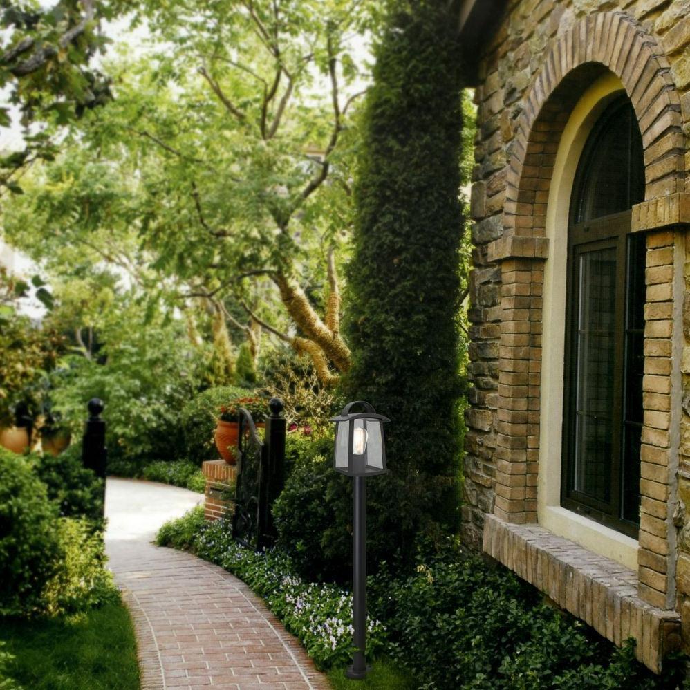 Lutec Kelsey Outdoor Bollard Pathway Light - Black 7273605012