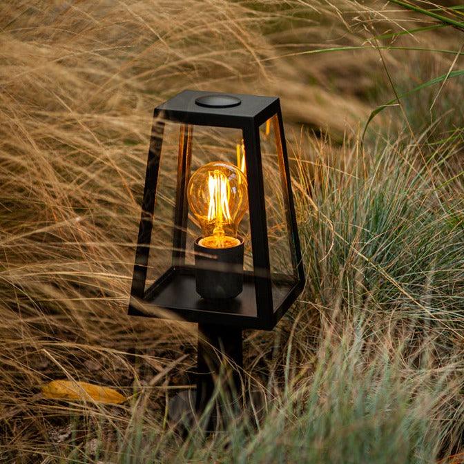 Lutec Fia Outdoor Pedestal Light - Black 7290901012