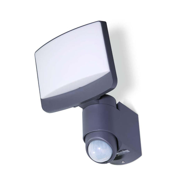Lutec Sunshine Grey Outdoor LED Wall Light - PIR Sensor 7625601345