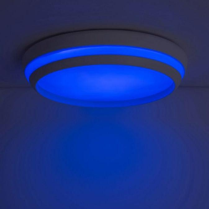 Lutec Cepa LED Flush Ceiling Light - White 8402901446 Blue Light