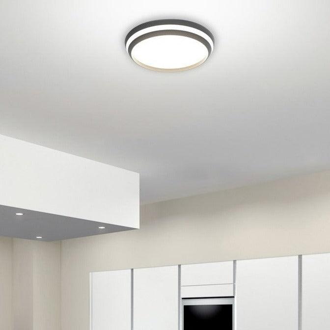Lutec Cepa Integrated LED Black Flush Ceiling Light - 45cm 8402902012 8402902012 Kitchen Ceiling