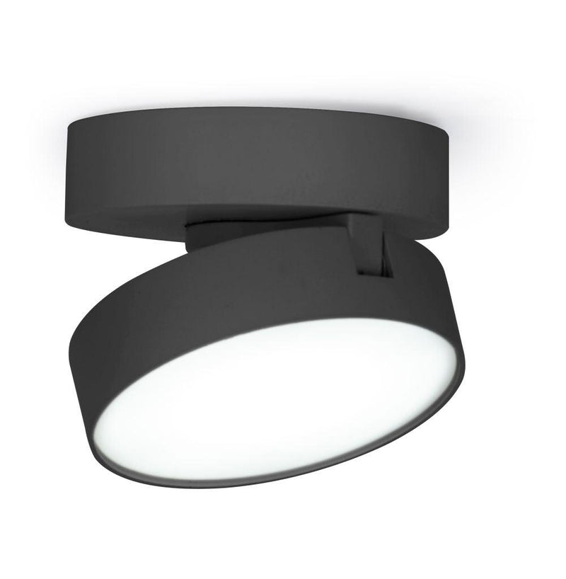 Lutec Stanos Integrated LED Wall or Flush Ceiling Light - Black