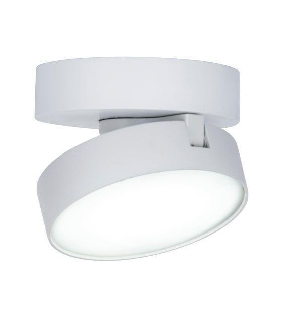 Lutec Stanos LED Flush Wall or Ceiling Light In White 8600501446