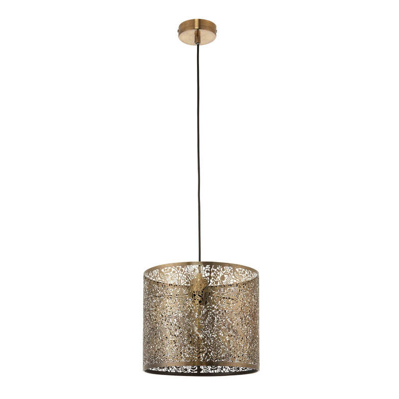 Secret Garden Antique Brass Non Electric Ceiling Pendant Ceiling Lamp Shade 70103 - unlit