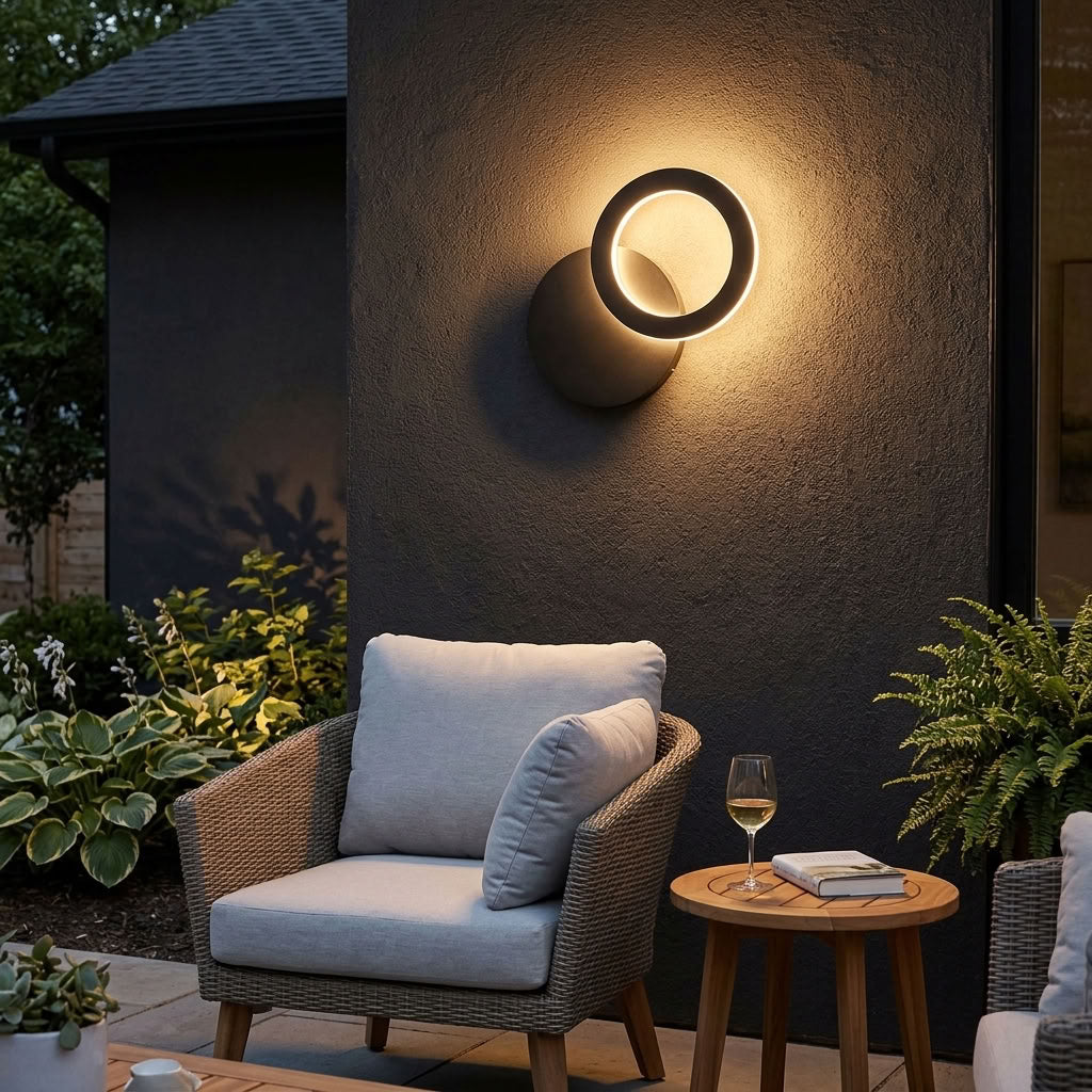 Hyde Outdoor, Black, LED Wall Light - IP44