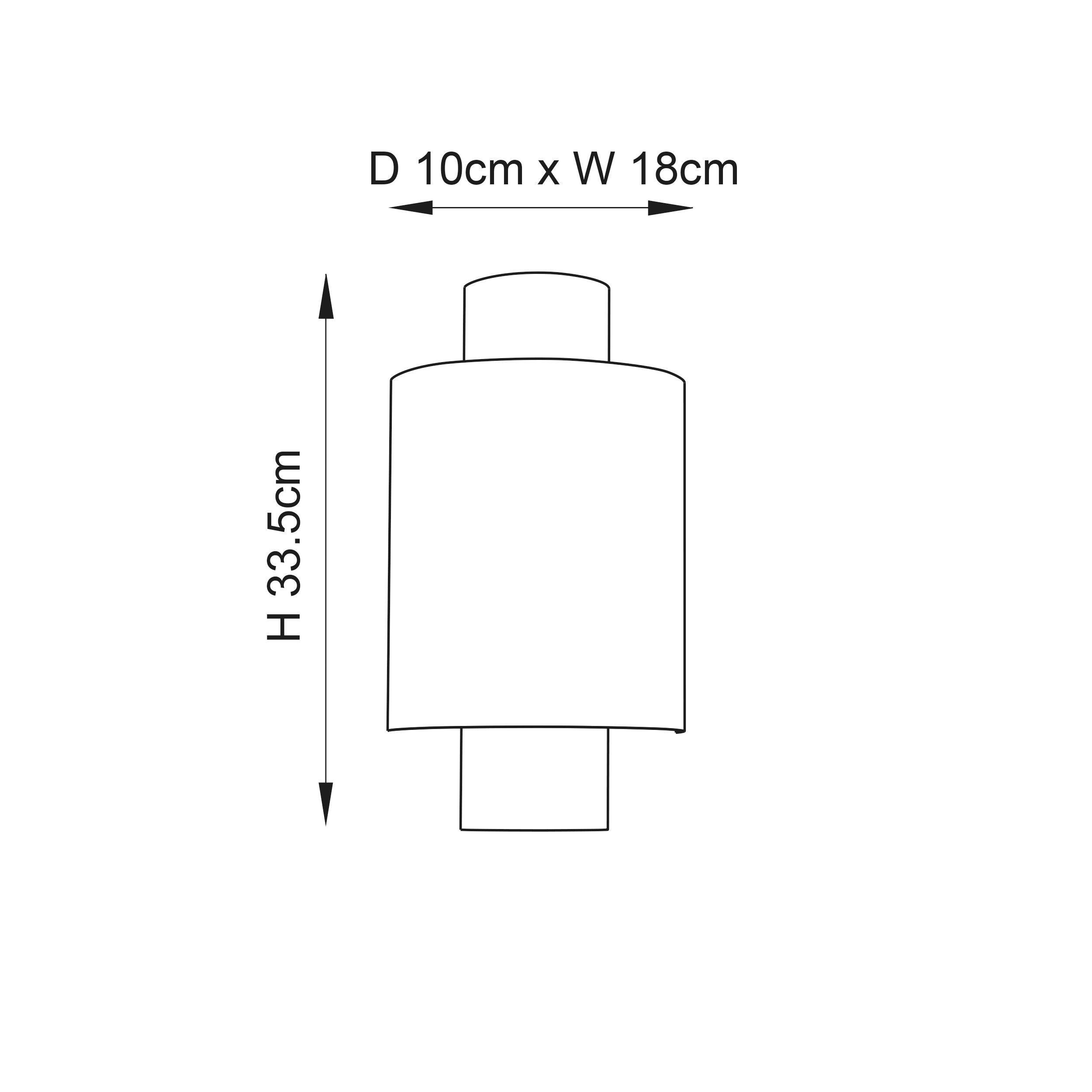 Endon Indara 1 Light Bronze Wall Light - Linen Shade-OPEN-BOX-50-040626