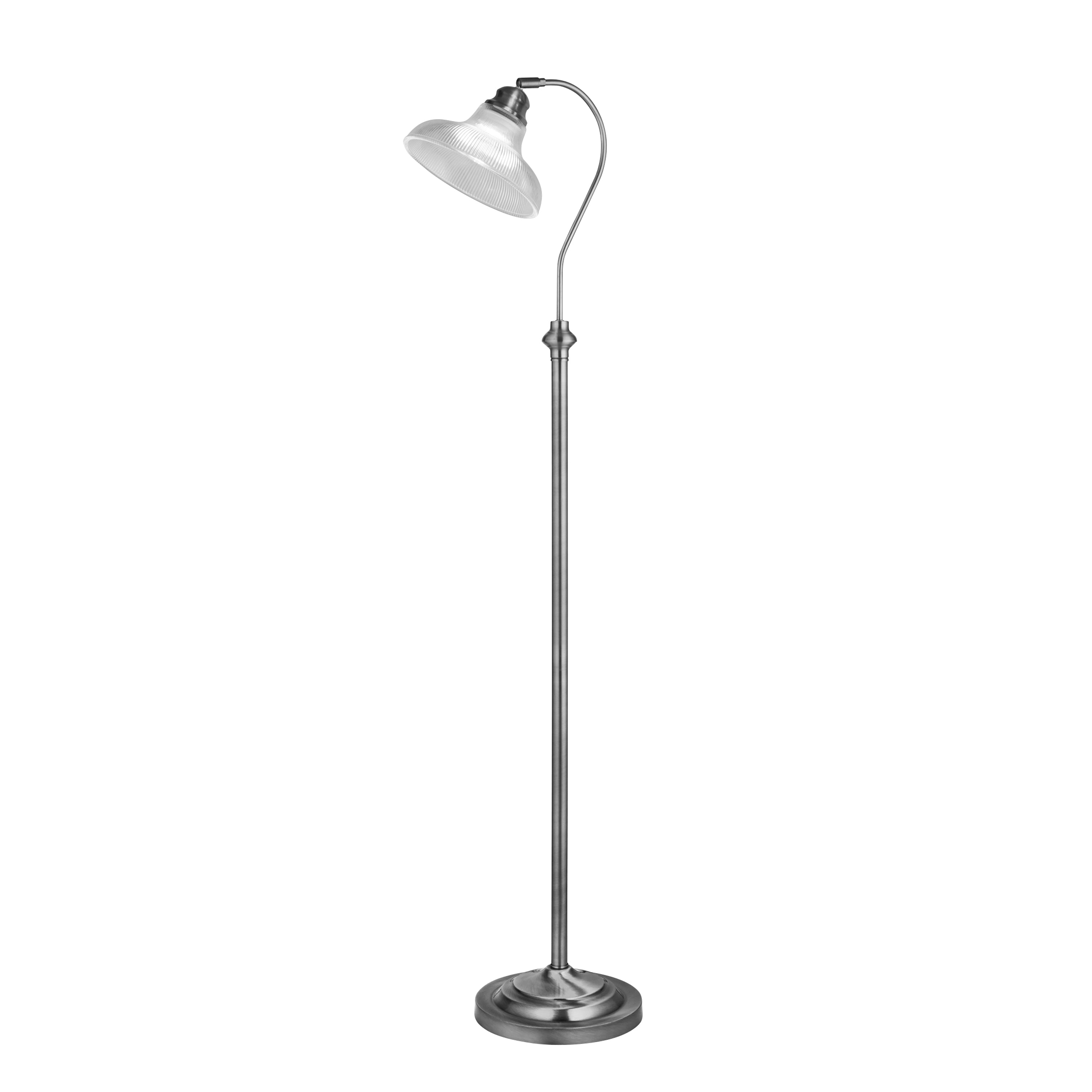 Searchlight Bistro III Silver Floor Lamp